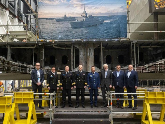 Corvette keel laying