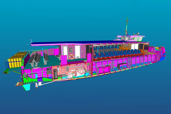Interior of Parramatta Class ferry