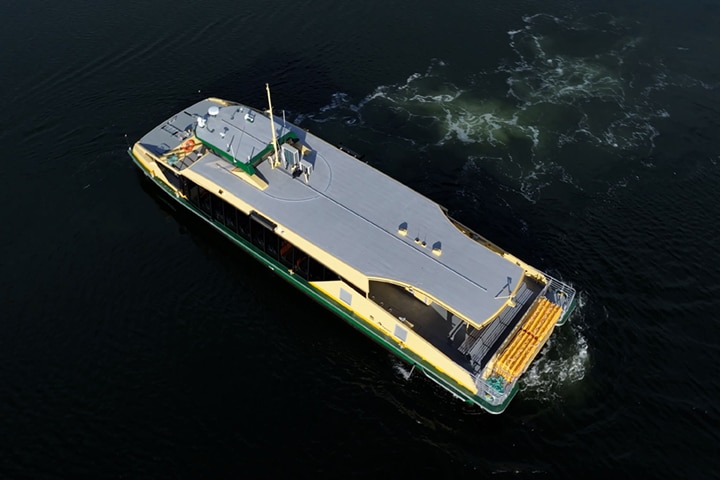 Parramatta Class ferry top view