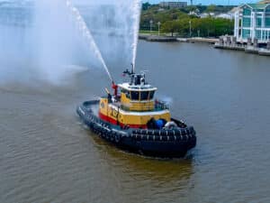 Z-drive tugboat