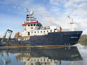 The Prince Madog research vessel set to feature PowerCell's fuel cells. (Credit: O.S. Energy)