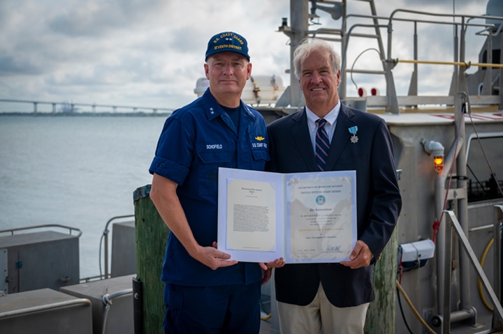 Pilot honored for MSC Michigan VII actions