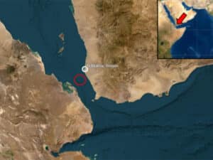 Where drone boat swarm was reported
