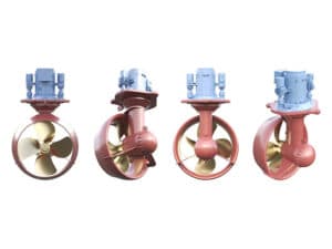 underwater mountable thruster with permanent magnet motor