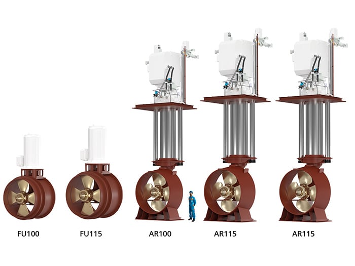 Thruster package for Maran Tanker’s new DP2 shuttle tankers.