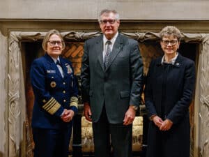 USCG Commandant with ABS chairman and Maritime Administrator