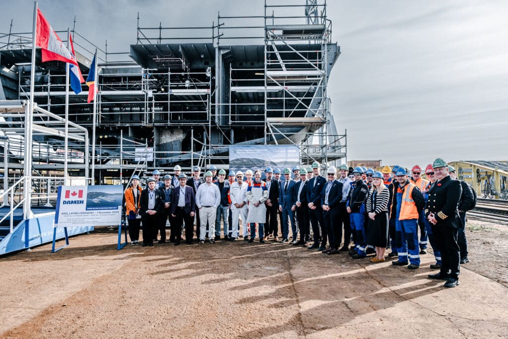 fully-electric ferries keel laying