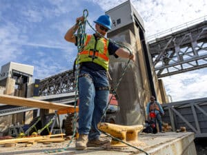 Montgomery LOcks and Dam worker