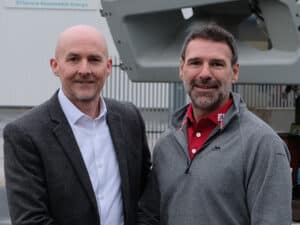 L to R: Ian Finch, director of business development for the EMEA region at Bardex, and Gabriel Engineering CEO Jason Simeon.
