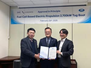 The joint-research project between the three organizations represents a major leap in applying decarbonization technology to high-carbon-emitting vessels, such as tugboats. (Credit: Vinssen)