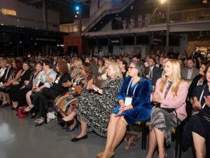 Winners and supporters listen to opening speakers at last year's Top Women in Maritime Celebration event in New Orleans.