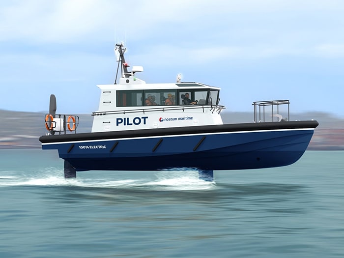 foilng pilot boat