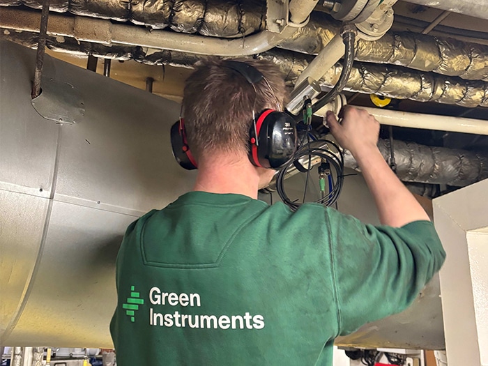 soot partcle emissions sensor being installed