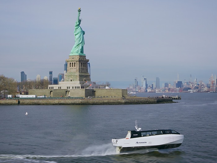The world’s first commercially viable e-foiling system for marine transport, the Artemis EF-12 Escape. (Credit: Artemis Technologies)