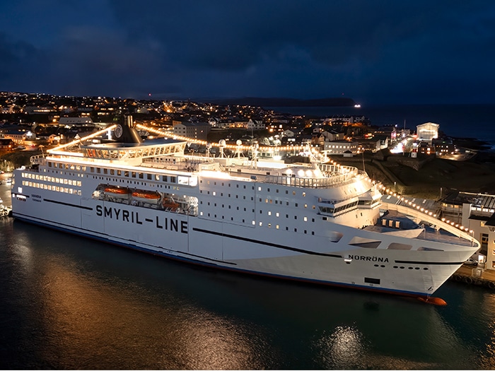 ship with brine-based firefighting system