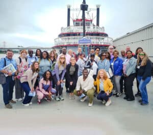 Ag Coast of America riverboat tour guests