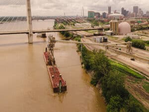 Barge in St. Louis
