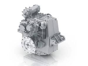 The new ENC marine transmissionis ZF’s first marine transmission that was developed explicitly for use in purely electrically powered vessels. [Photo: ZF]