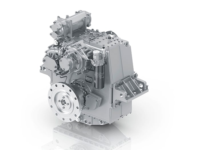 The new ENC marine transmissionis ZF’s first marine transmission that was developed explicitly for use in purely electrically powered vessels. [Photo: ZF]