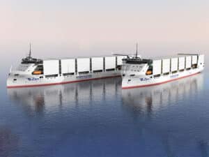 two battery-powered containerships