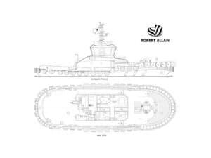 Robert Allan Ltd. has been awarded a milestone contract to design a fully battery-electric tug for Tianjin Port in Northern China.