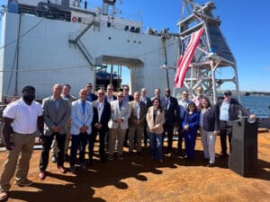 Serco Inc., a provider of professional, technology, engineering, and management services, announced the christening of the USX-1 Defiant.