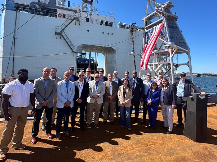 Serco Inc., a provider of professional, technology, engineering, and management services, announced the christening of the USX-1 Defiant.