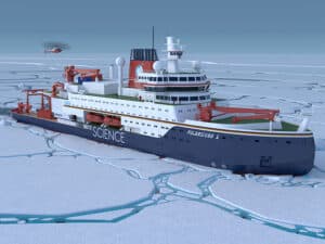 Icebreaker with Steerprop mechanical azimuth propulsors