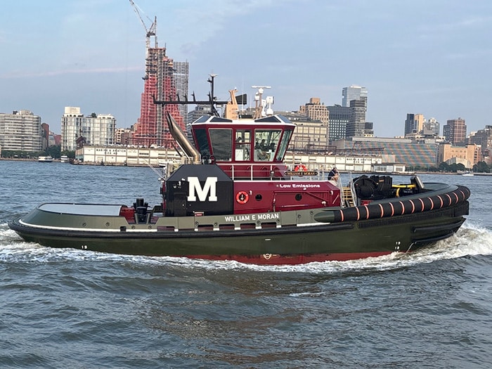 Moran Towing Co.’s newest tug, the William E Moran, has entered service in New York, bringing enhanced capability and performance to the company’s evolving fleet.