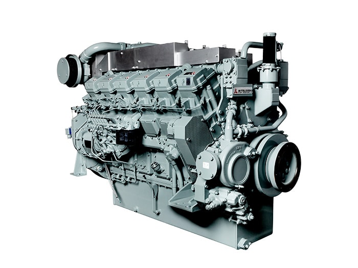Mitsubishi S12R-Y3 engine. (Credit: Laborde Products)