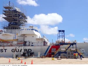 An Offshore Patrol Cutter Under Construction
