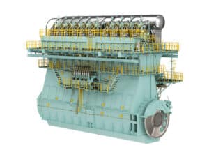 WinGD introdcues its first high-pressure LNG dual-fuel engine, the X-DF-HP