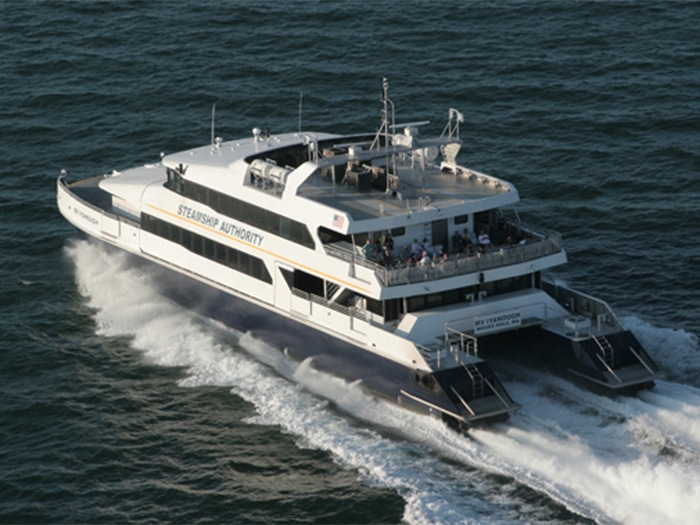 The Steamship Authority's passenger-only fast ferry M/V Iyanough