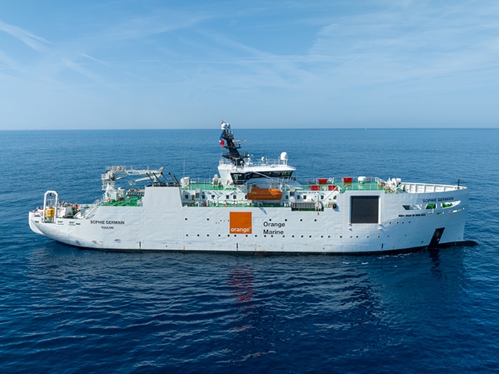 Orange Marine Cable ship