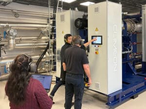 RINA attended the FAT in its capacity as the classification society, confirming that the Climeon HeatPower 300 ststem meets all applicable class specifications, safety standards and documentation requirements. [Photo: Climeon]