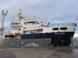 GNSS-independent INS was demonstrated on Trinity House Vessel Galatea [Photo: Trinity House]