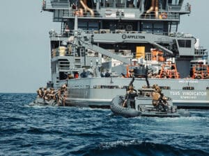 Seaward crew based in Norfolk, Va., will support four Training Support Vessels (TSVs) comprising the Training Support Vessel Squadron. [U.S. Navy photograph]