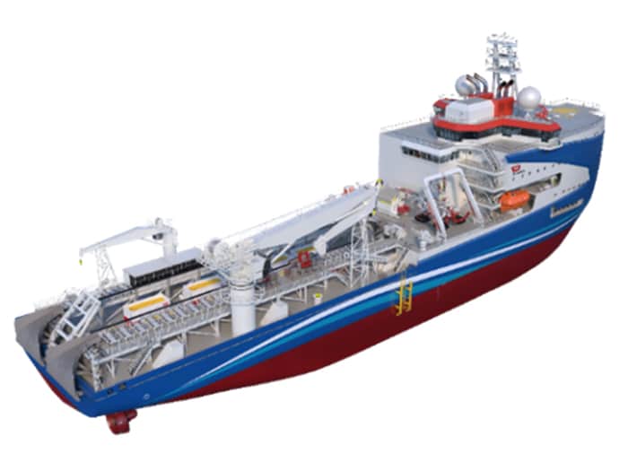 Cable jointing vessel