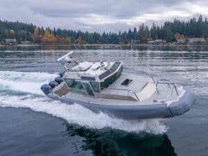 SAFE Boats International 41’ Full Cabin Offshore Interceptor.