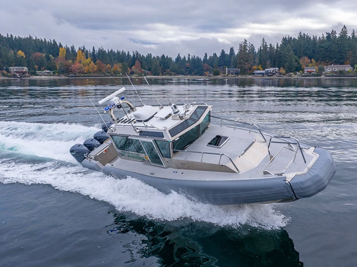 SAFE Boats International 41’ Full Cabin Offshore Interceptor.