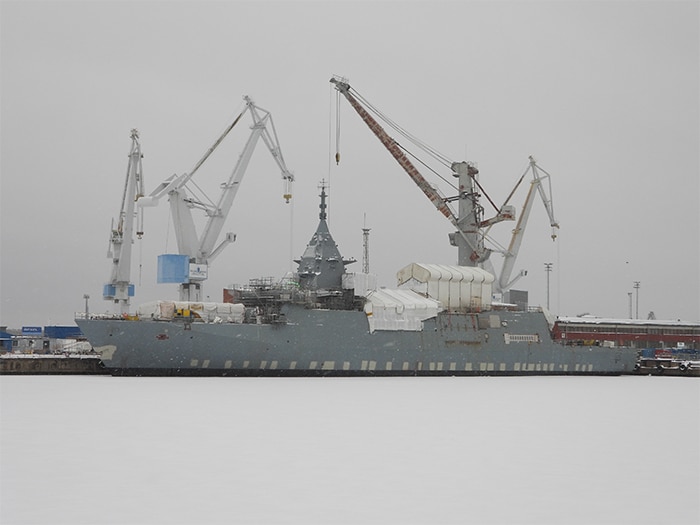 Corvette under construction