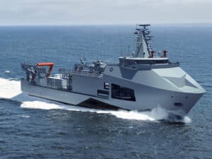 The new Polish Navy rescue vessel Ratownik
