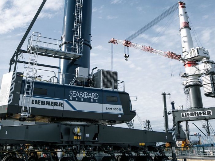 Seaboard Marine Ltd. has taken delivery of three LHM 550 mobile harbor cranes from Liebherr for use at its private terminals at PortMiami and the Port Houston.