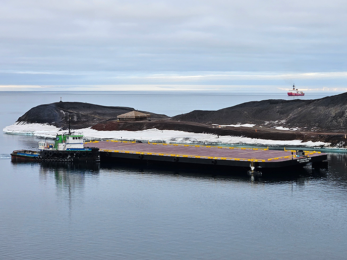 The McMurdo docking pier, (NSF DIscovery Pier)