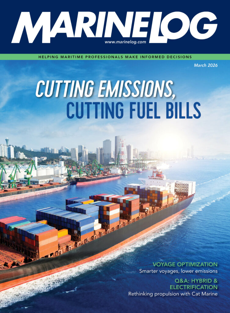 March 2026 issue of Marine Log magazine.