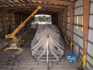 ROMULUS 151 currently under construction at Breaux Brothers. [Photo: HII]