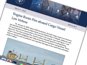 O-ring seal failure eyed in fire