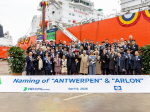 EXMAR ammonia-fueled gas carrier naming ceremony