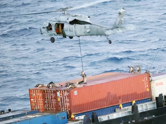 blockade enforcement ship landing