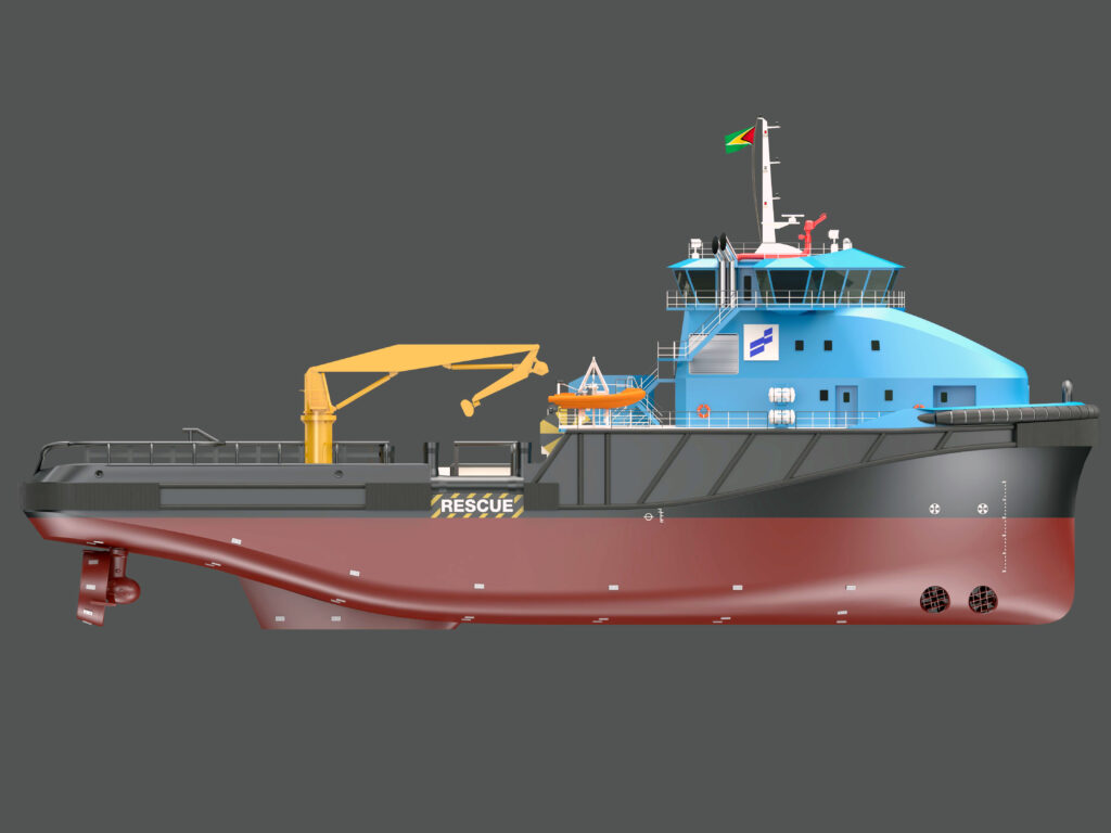 Berg Propulsion equipped tugboat